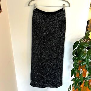 Vintage silk beaded column skirt from Holt Refrew